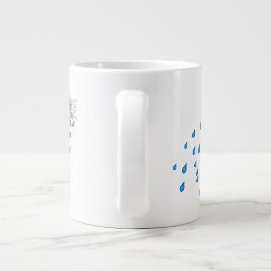 雨の日20のozのコーヒー・マグ ジャンボコーヒーマグカップ (裏面)