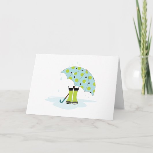 雨の日 カード (正面)