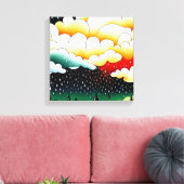 雨の日 キャンバスプリント (インサイチュ (リビング))