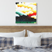 雨の日 キャンバスプリント (インサイチュ (寝室))