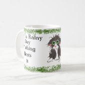 雨の日 コーヒーマグカップ (正面左)