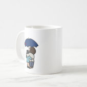 雨の日 コーヒーマグカップ (正面左)