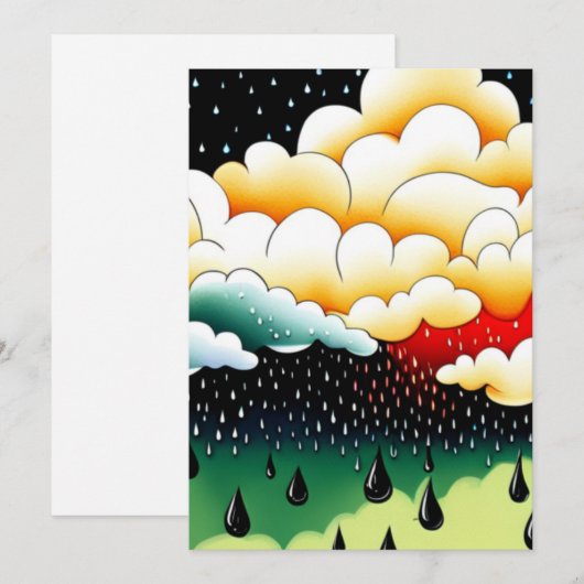 雨の日 シーズンカード (正面/裏面)