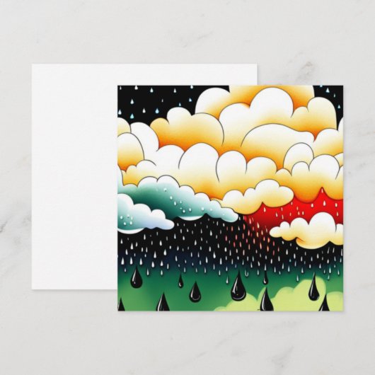 雨の日 シーズンカード (正面/裏面)