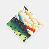 雨の日 スタンダードランチョンナプキン (角)