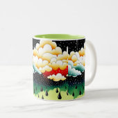 雨の日 ツートーンマグカップ (正面右)