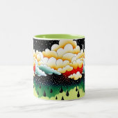 雨の日 ツートーンマグカップ (中央)