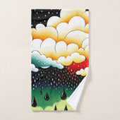 雨の日 バスタオルセット (ハンドタオル)