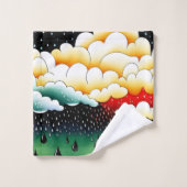 雨の日 バスタオルセット (ウォッシュタオル)