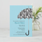 雨の日 ブライダルシャワーの招待状 招待状 (スタンド正面)