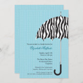 雨の日 ブライダルシャワーの招待状 招待状 (正面/裏面)