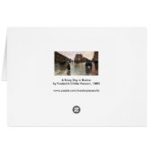 雨の日，ボストンby Frederick Childe Hasssam (裏面横)