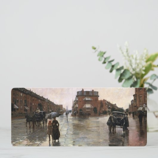 雨の日，ボストンby Frederick Childe Hasssam (スタンド正面)