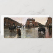 雨の日，ボストンby Frederick Childe Hasssam (正面/裏面)