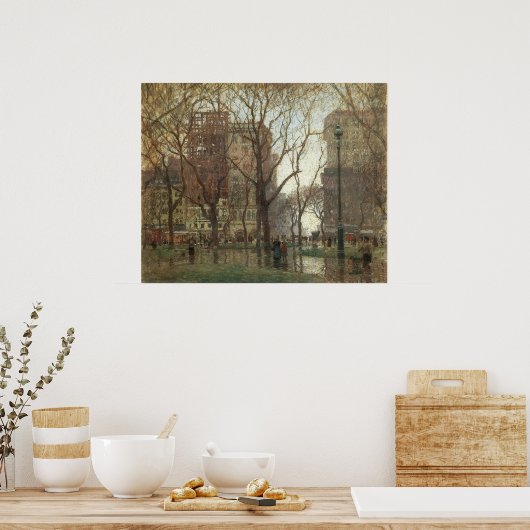 雨の日 ポスター (キッチン)