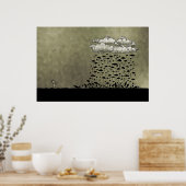 雨の日 ポスター (キッチン)