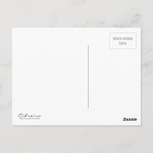 雨の日 ポストカード (裏面)