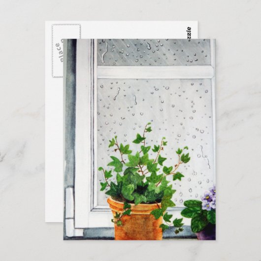 雨の日 ポストカード (正面/裏面)