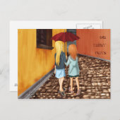 雨の日 ポストカード (正面/裏面)