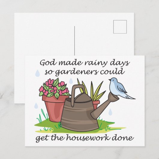 雨の日 ポストカード (正面/裏面)