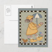 雨の日 ポストカード (正面/裏面)