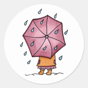 雨の日 ラウンドシール