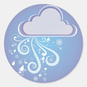雨の日 ラウンドシール
