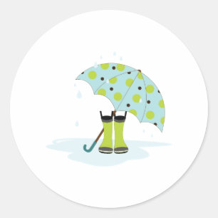雨の日 ラウンドシール
