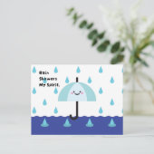 雨の日、明るいスピリッツはがき ポストカード (スタンド正面)