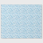 雨の日:水彩パターンヴィンテージ ラッピングペーパー (フラット)