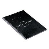 雨の日 水滴 ノート - ユニークなデザイン (右側)