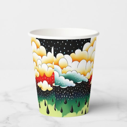 雨の日 紙コップ (裏面)
