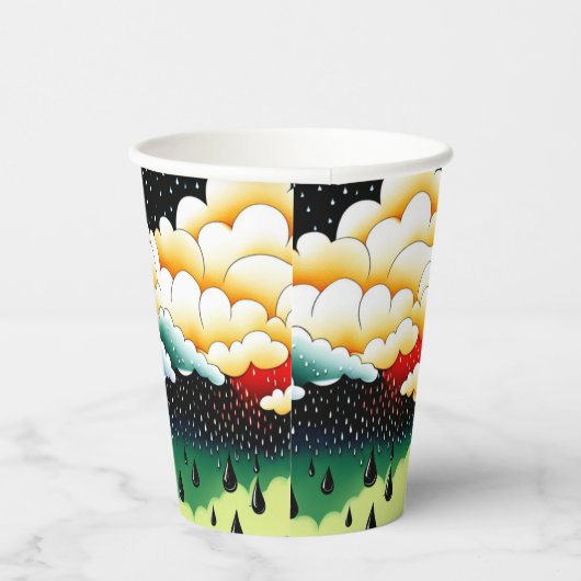 雨の日 紙コップ (右)