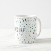 雨の日+雨粒 コーヒーマグカップ (正面右)
