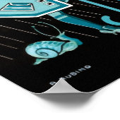 雨の日（青） ポスター (角)