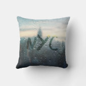 雨の日NYCシャワーカーテン クッション (裏面)