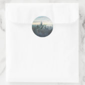 雨の日NYCシャワーカーテン ラウンドシール (バッグ)