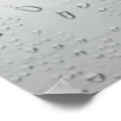 雨の日NYC抽象芸術 ポスター (角)