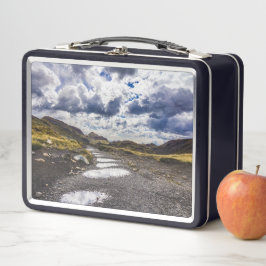 雨の日Torres Del Paine NP メタルランチボックス