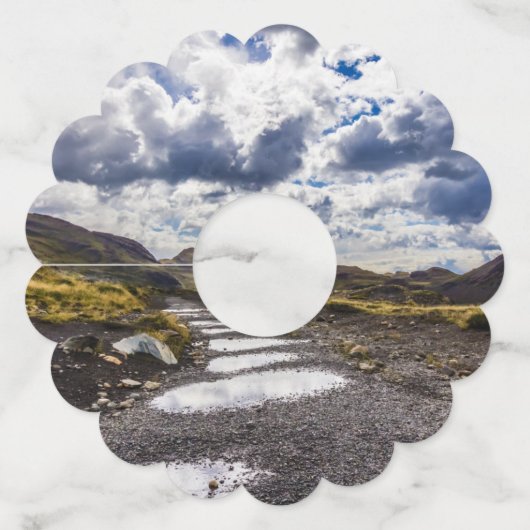 雨の日Torres Del Paine NP ワイングラスタグ (裏面)