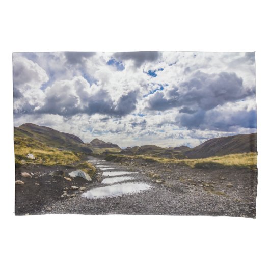 雨の日Torres Del Paine NP 枕カバー (正面)
