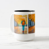 雨の時に使用 ツートーンマグカップ (正面左)