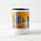 雨の時に使用 ツートーンマグカップ (中央)