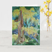 雨の木 カード (黄色い花)