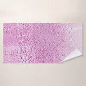 雨の滴がガラスの湿った透明度に当たるテクスチャ バスタオル (バスタオル)