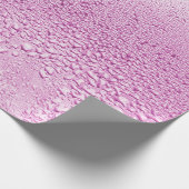 雨の滴がガラスの湿った透明度に当たるテクスチャ ラッピングペーパー (角)