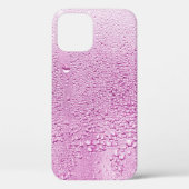 雨の滴がガラスの湿った透明度に当たるテクスチャ Case-Mate iPhoneケース (裏面)