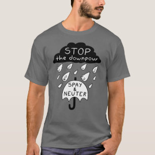 『雨の猫と犬』 Tシャツ