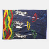 雨の猫 キッチンタオル (横)