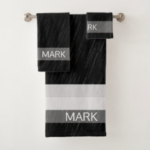 雨の白黒パターモノグラムのン